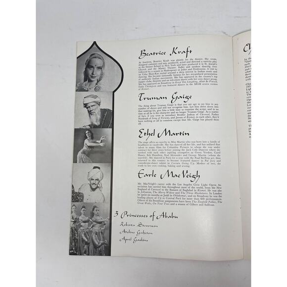 1955 Kismet Playbill and Program Taft Theatre Edwin Lester Julie Wilson - Picture 7 of 16